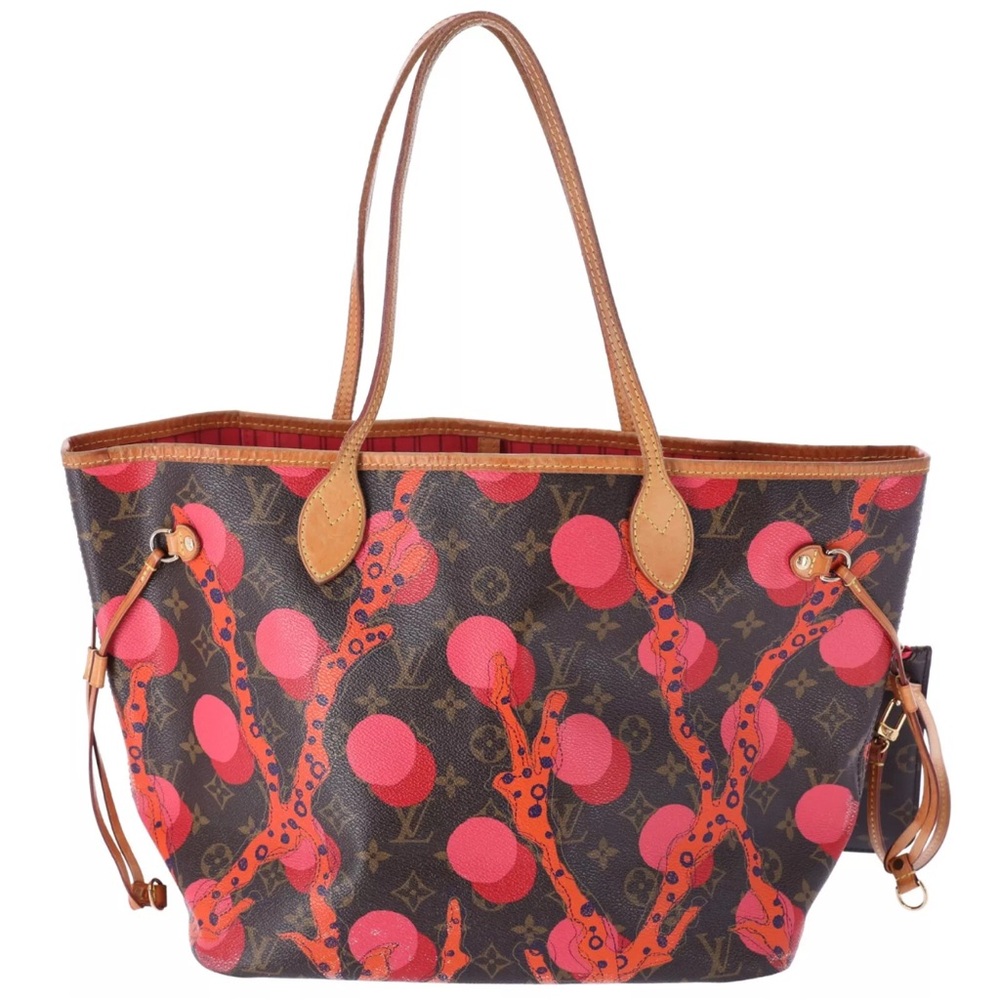 Louis Vuitton Monogram La Mage Neverfull MM Tote Bag M41603 LV Brown Red Pink - Picture 4 of 14
